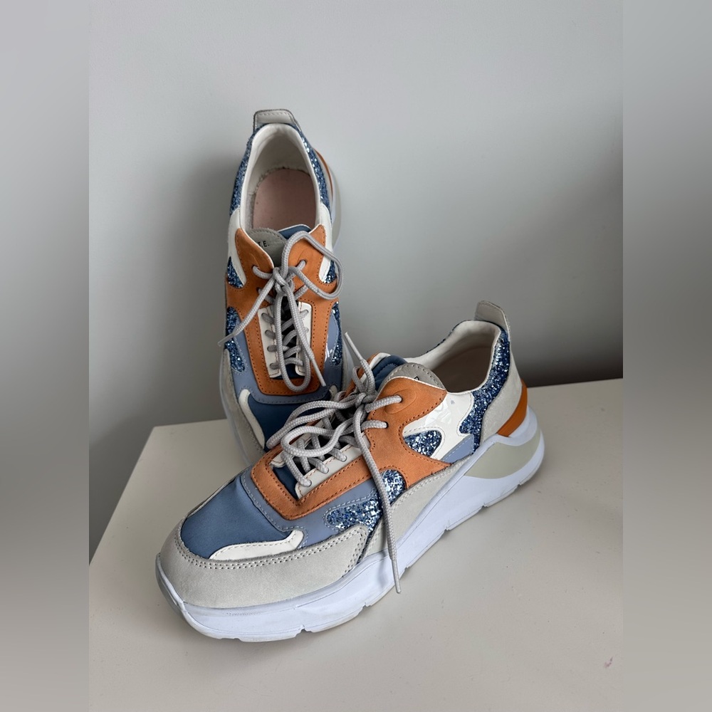 ✨ D.A.T.E. Fuga Glitter Sneakers – Women’s Chunky Running Shoes ✨